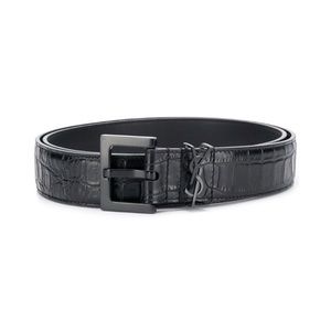Ysl Monogram crocodile Black belt